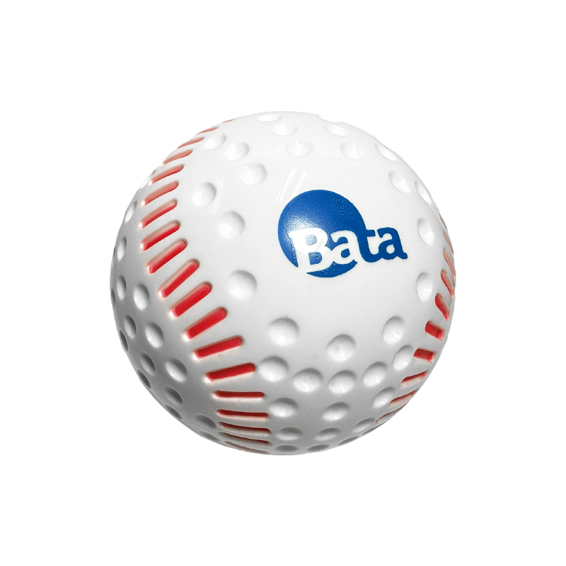 Bata Baseball Baseballs Bata 9in White Lightweight Dimpled Training Baseballs with Simulated Red Seams (12 Pack)