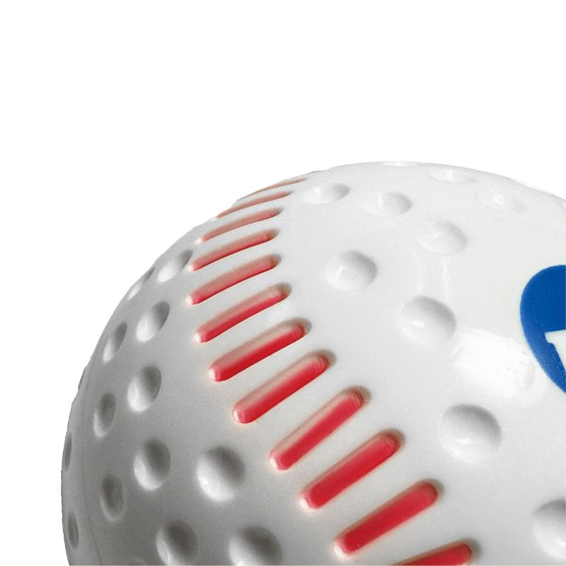 Bata Baseball Baseballs Bata 9in White Lightweight Dimpled Training Baseballs with Simulated Red Seams (12 Pack)