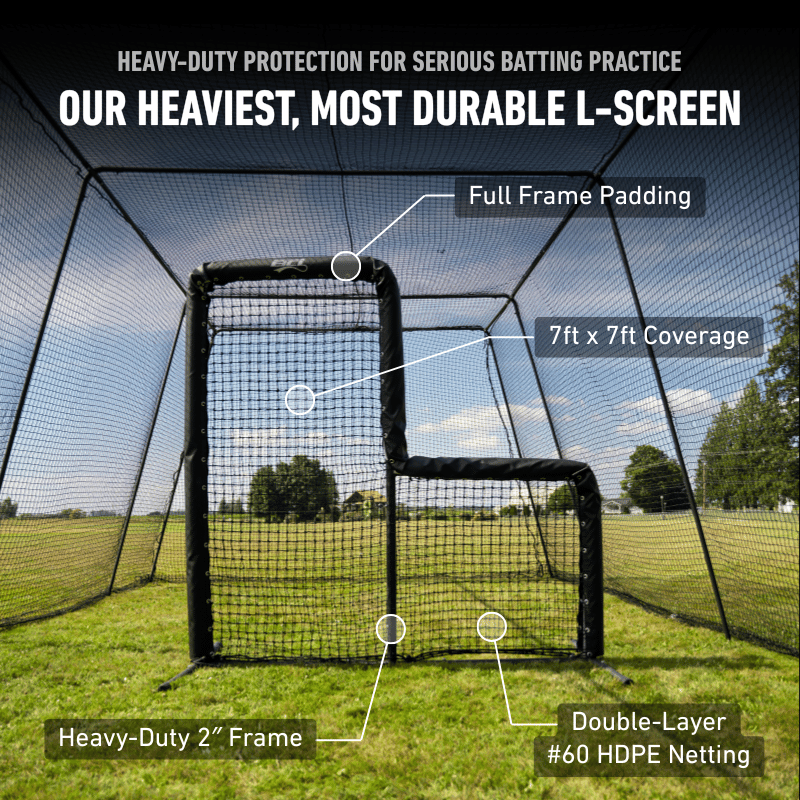 BATTING CAGES INC L-Screen Armadillo Protective L-Screen
