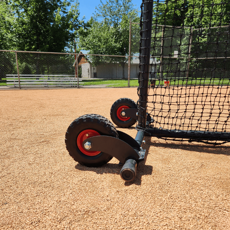 BATTING CAGES INC L-Screen Armadillo Protective L-Screen & Wheel Kit Combo
