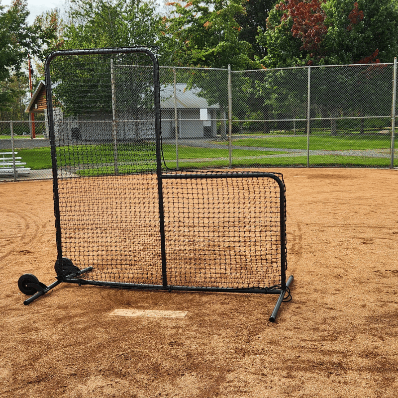 BATTING CAGES INC L-Screen Standard Baseball Pitching L-Screen & Wheel Kit