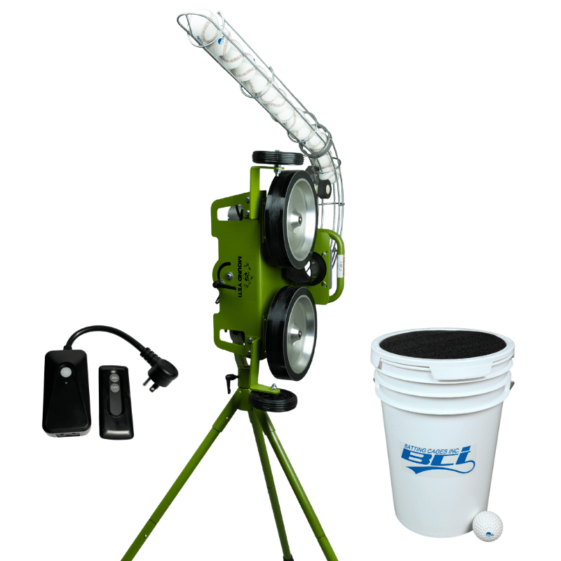 BATTING CAGES INC Pitching Machine Mound Yeti Training Package