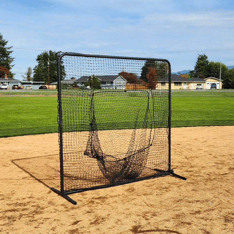 7ft x 7ft Soft Toss Net & Frame | Hey bata