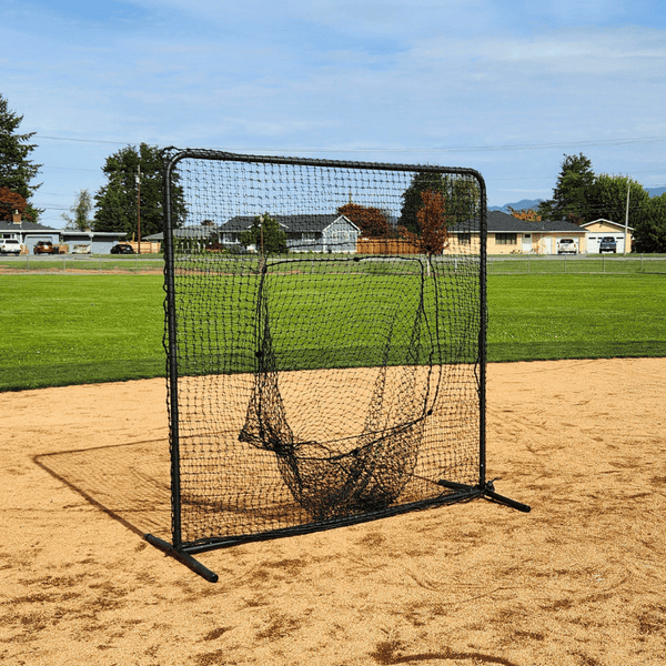 7ft x 7ft Soft Toss Net & Frame | Hey bata