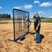 BATTING CAGES INC 7ft x 7ft Pitching Machine Protective Square Screen