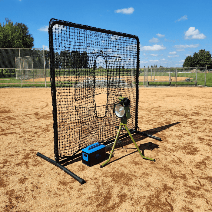 Pitching Square 7ftx7ft Universal Pitching Machine Protective Square Screen | Hey Bata
