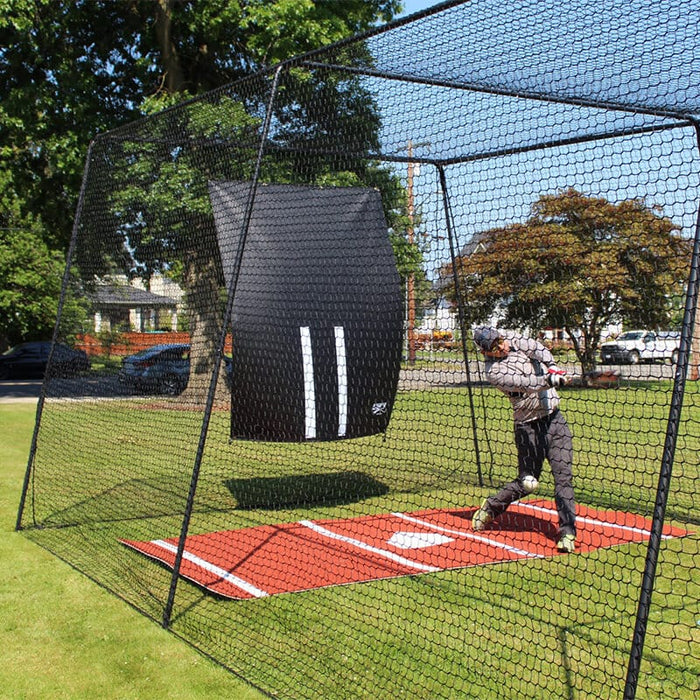 BATTING CAGES INC Batting Cage Freestanding Trapezoid Batting Cage (Complete)