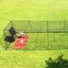 BATTING CAGES INC Batting Cage Freestanding Trapezoid Batting Cage (Complete)