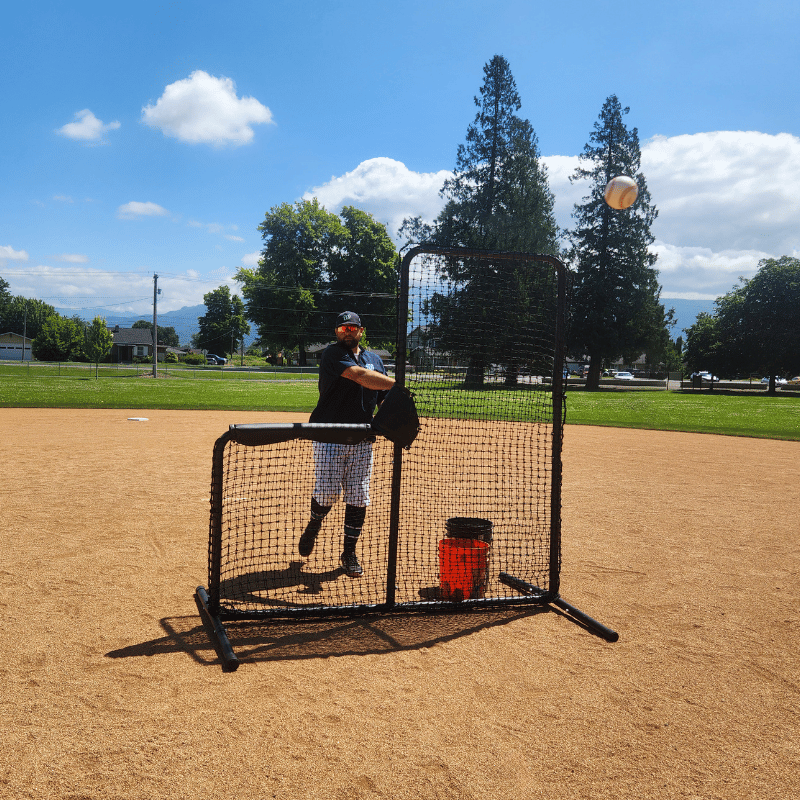 BATTING CAGES INC L-Screen Armadillo Protective L-Screen  & Wheel Kit Combo
