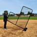 BATTING CAGES INC L-Screen Standard Baseball Pitching L-Screen & Wheel Kit