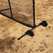BATTING CAGES INC L-Screen Standard Baseball Pitching L-Screen & Wheel Kit