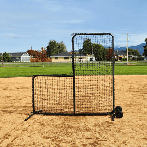BATTING CAGES INC L-Screen Standard Baseball Pitching L-Screen & Wheel Kit